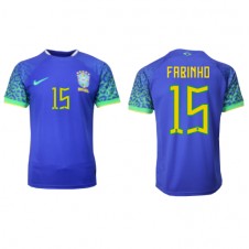 Brasil Fabinho #15 Bortedrakt VM 2022 Kortermet